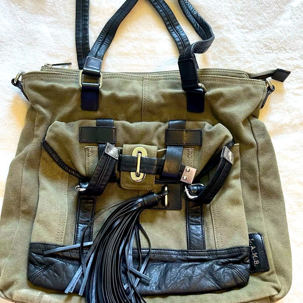 Lamb military tote bag